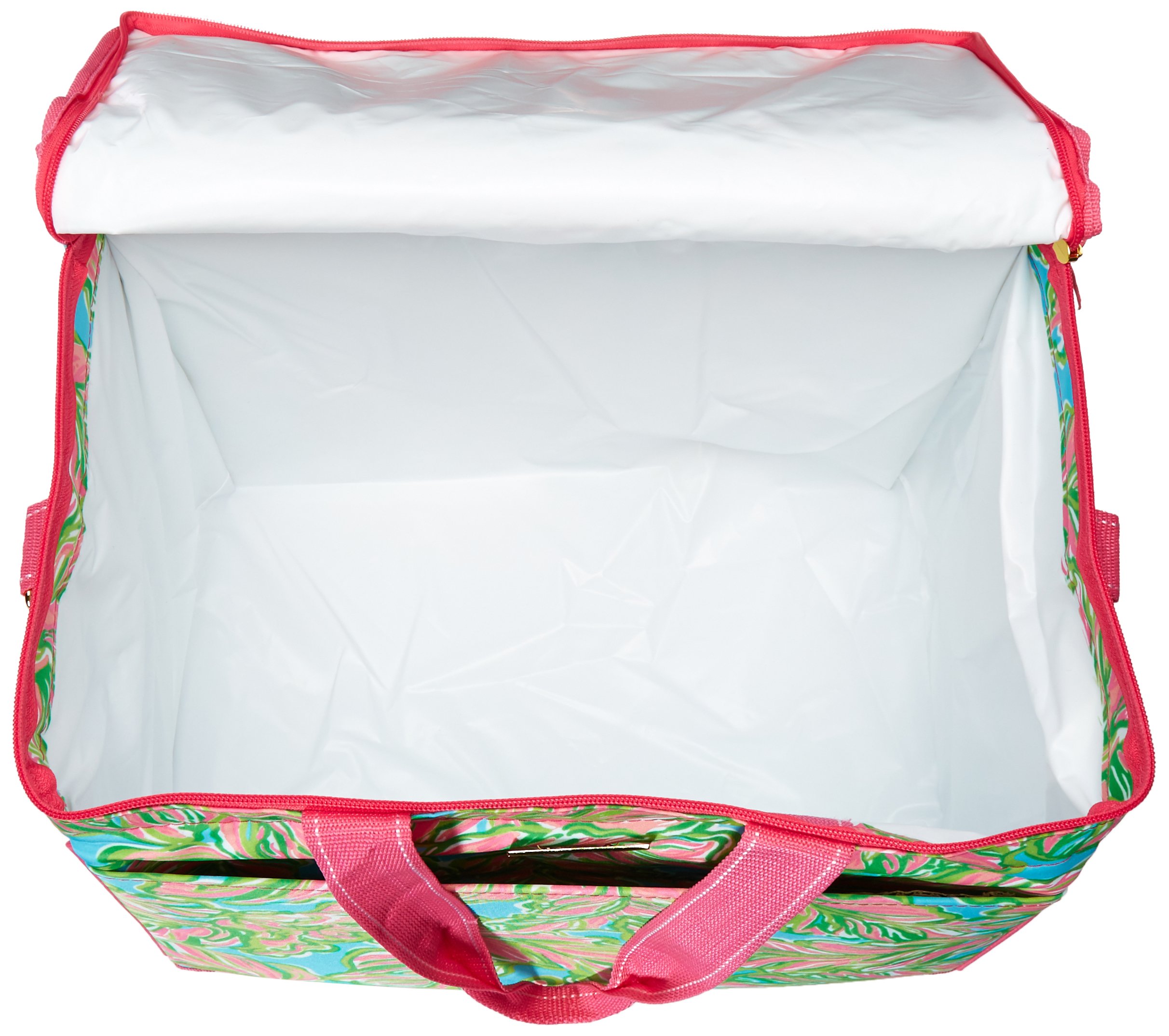 Lilly Pulitzer Insulated Beach Cooler Tote Bag - In the Bungalows Green - Perfect for Picnics, Pool Parties & Summer Outings