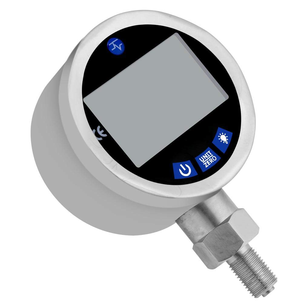 Digital Pressure Gauge 400BAR 0-40Mpa 10000PSI - DPG-80B Hydraulic Gauge with G1/4 Connector for Oil, Gas & Water Pressure Measurement | Ideal for Industrial, Automotive & HVAC Systems