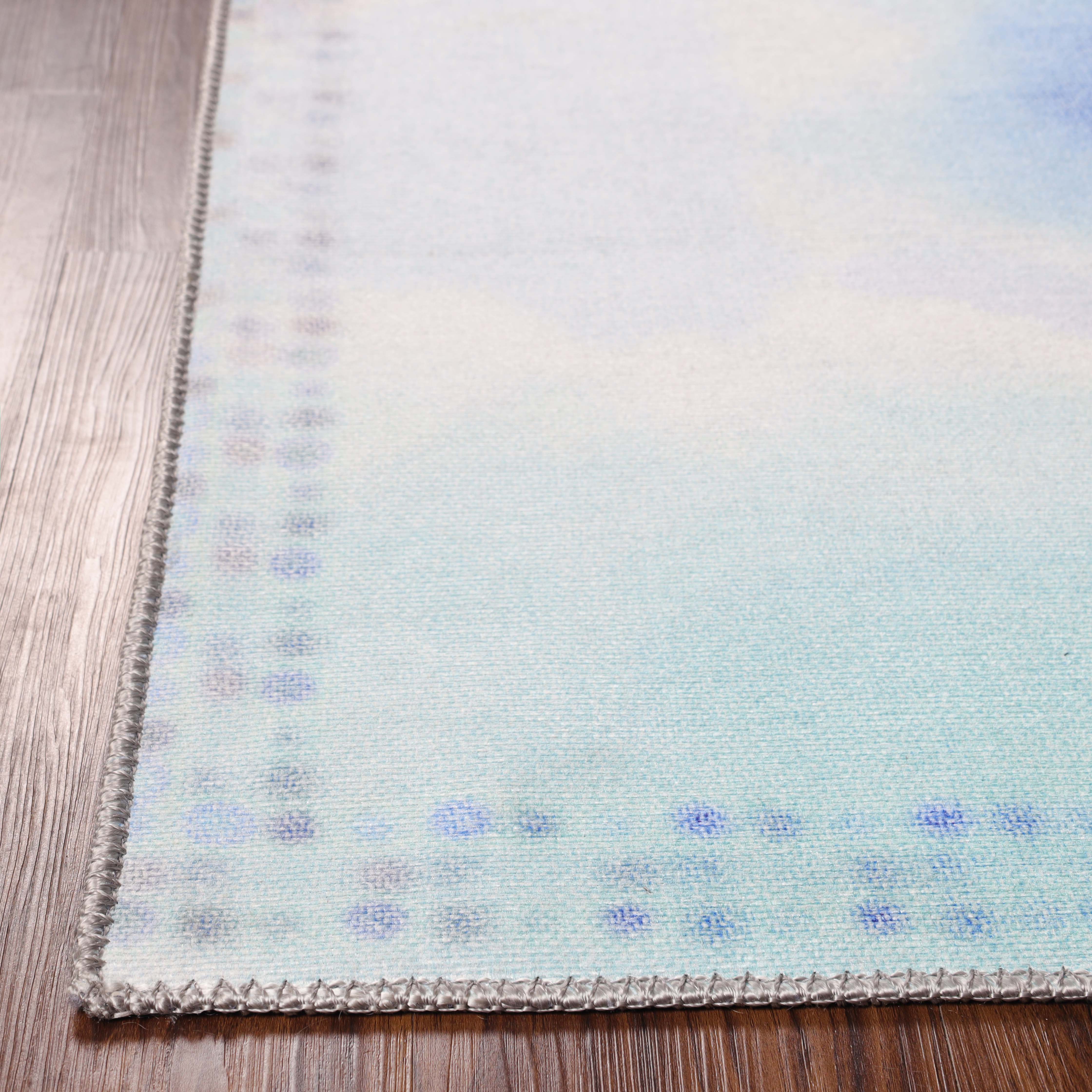 Blossom Kids Non-Slip Area Rug - Colorful Playroom Rug with Anti-Skid Backing for Nursery, Bedroom & Play Areas | Soft Kids Floor Mat for Safety & Style