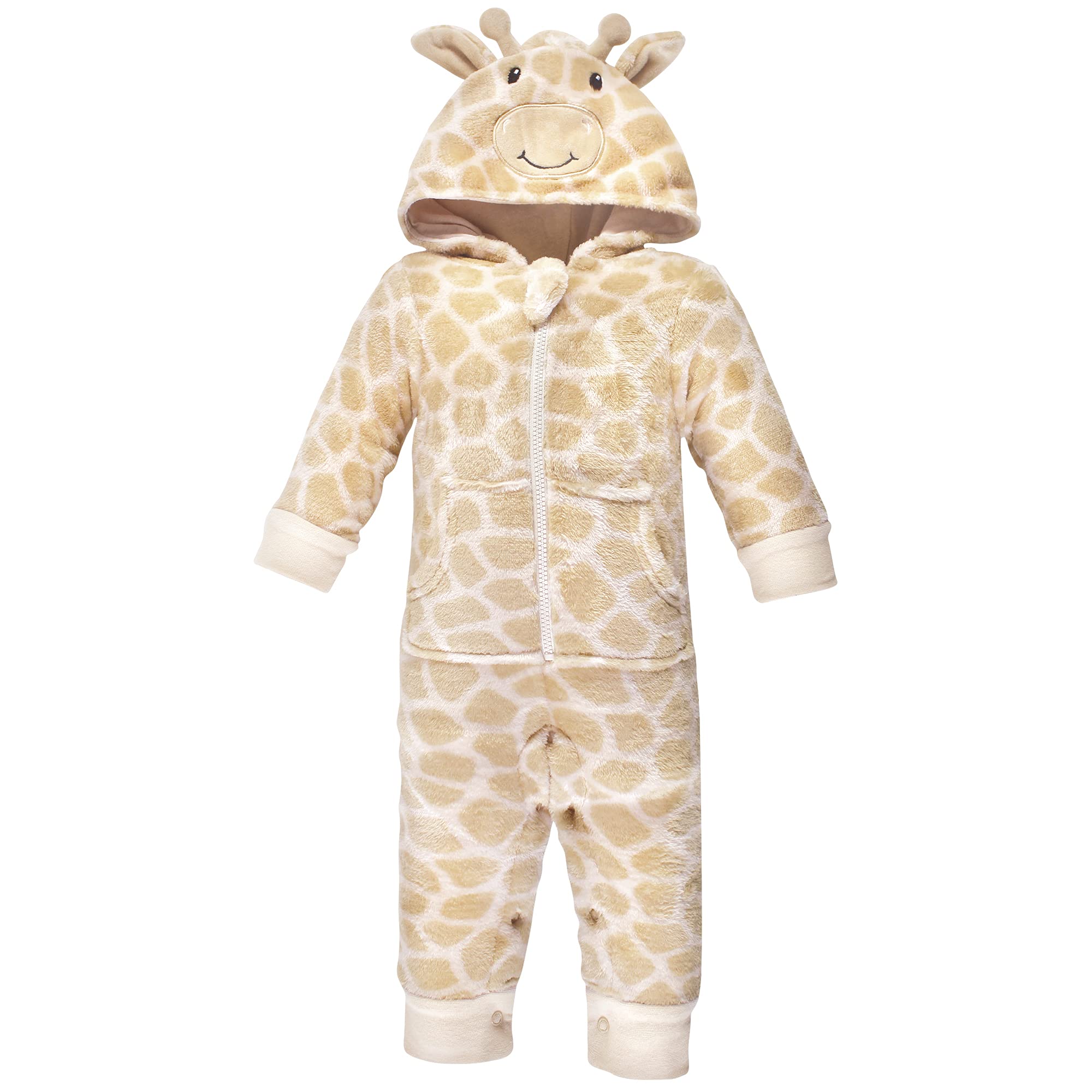 Hudson Baby Unisex Plush Jumpsuits for Newborns & Infants - Soft & Cozy Winter Outfit for Baby Boys & Girls - Perfect for Playtime, Photo Shoots & Family Gatherings