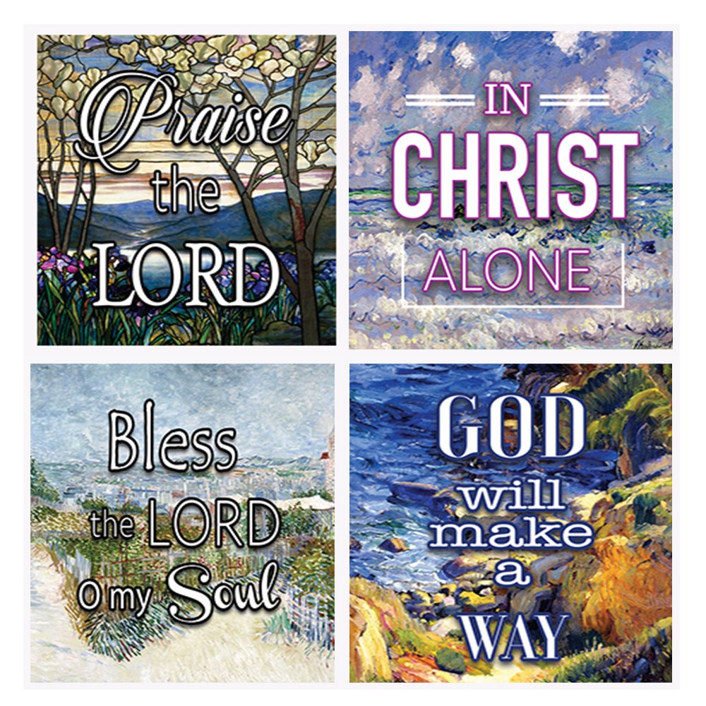 Christian Bible Verse Stickers (10 Sheets) - for Journals, Planners & Gifts