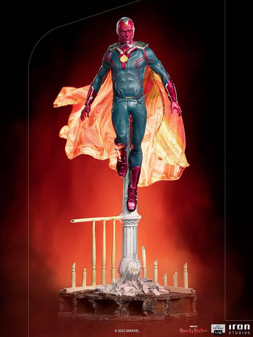 Iron Studios WandaVision Vision BDS Art Scale Statue 1/10 - Premium Collectible Figure for Marvel Fans, Home Display & Comic Con Decor