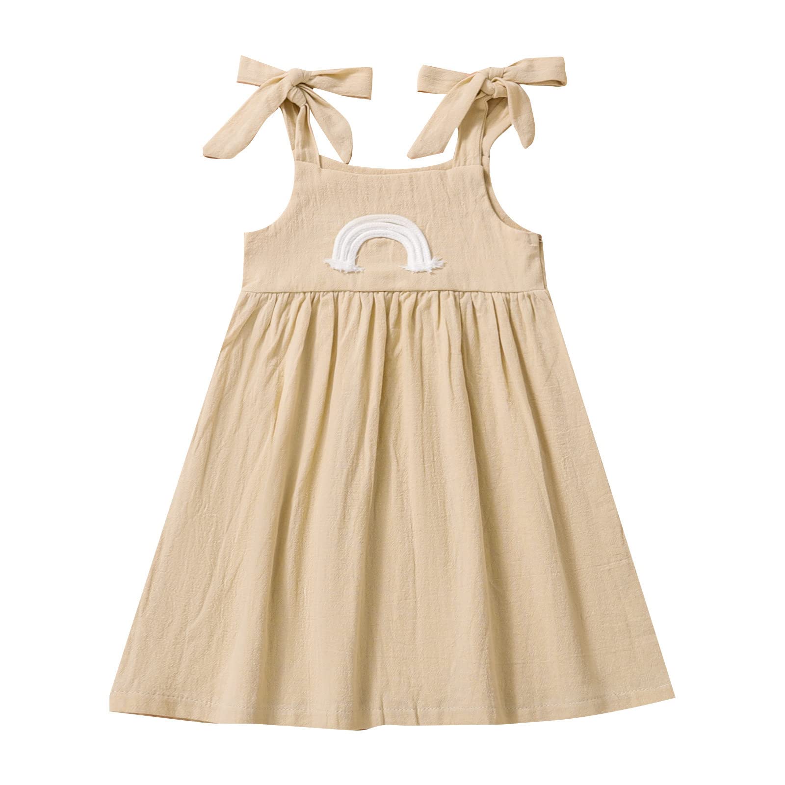 Baby Girl Winter Sleeveless Bowknot Dress - Toddler Casual Party Dress for Girls 1-3 Years - Perfect for Holiday Photos, Christmas Outfits & Special Occasions