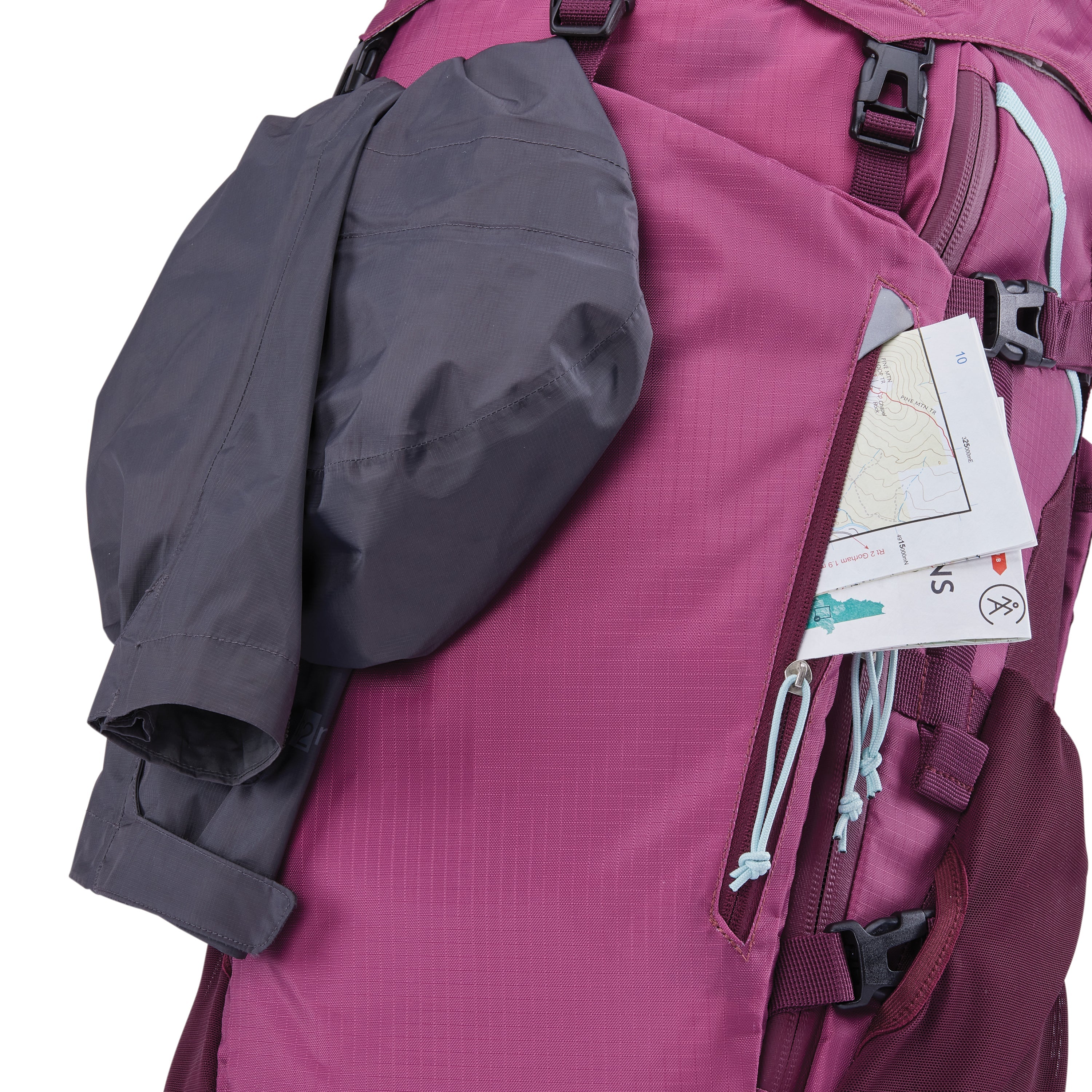 High Sierra Pathway 2.0 Women's 60L Hiking Backpack - Lightweight Frame Pack for Outdoor Adventures, Travel & Camping (Berry/Maroon)