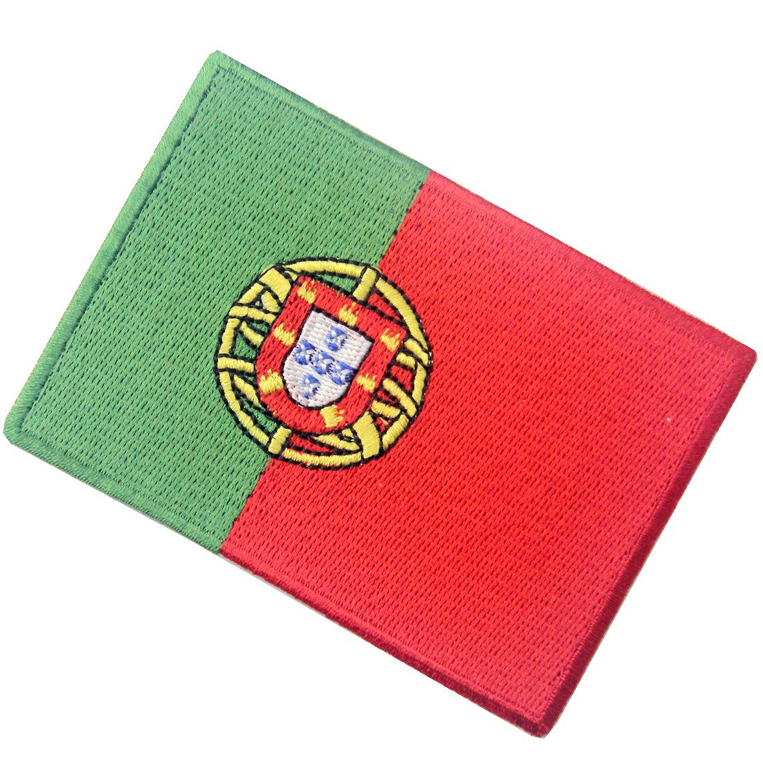 Portugal Flag Embroidered Patch - Iron On & Sew On National Emblem for Jackets, Bags & Hats - Portuguese Pride Accessory for Sports Fans, Travelers & Patriotic Events