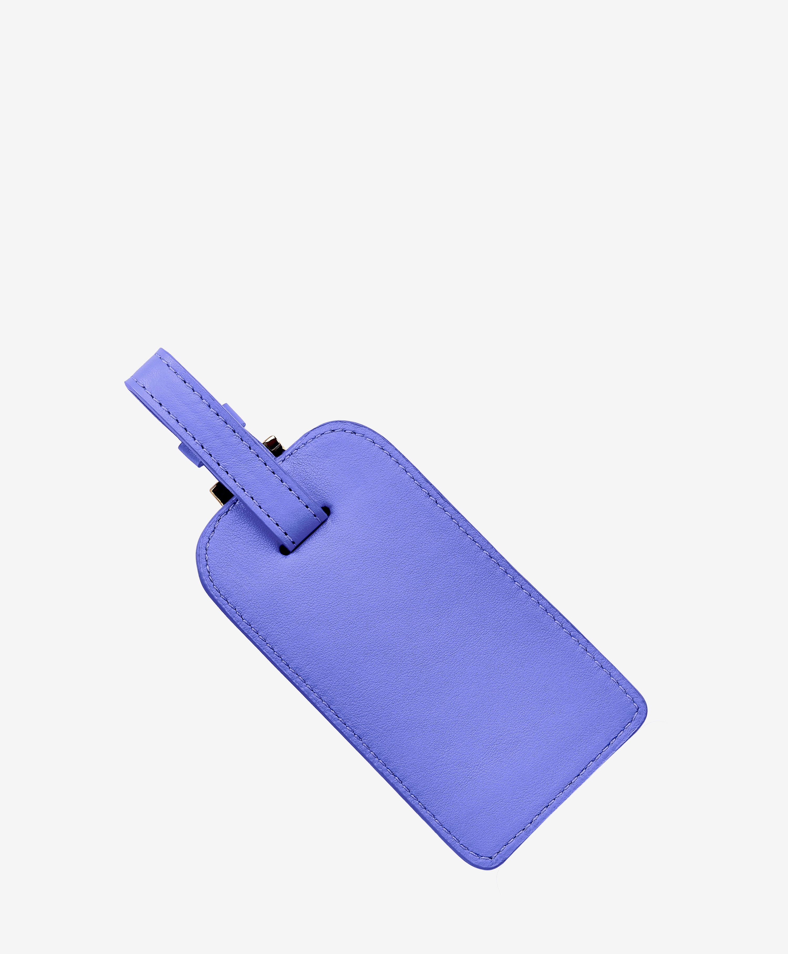 Premium Lapis Italian Calfskin Leather Luggage Tag - Durable & Stylish Travel Accessory for Suitcases, Backpacks & Carry-Ons