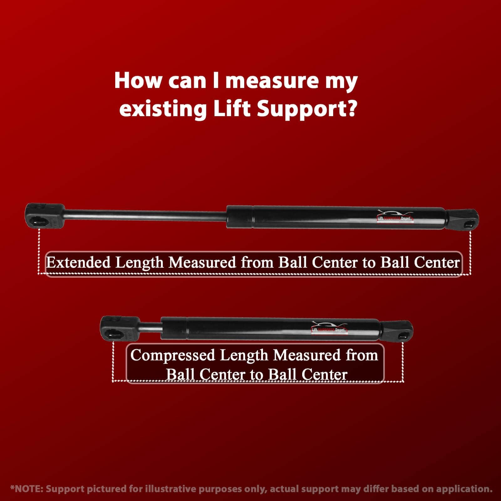 Lift Supports Depot 2-Pack Hood Lift Supports for Mini Cooper 2007-2017 (Excludes Paceman & Countryman) - Heavy Duty Gas Shocks Struts for Smooth Hood Operation - Perfect for DIY Auto Repair & Maintenance