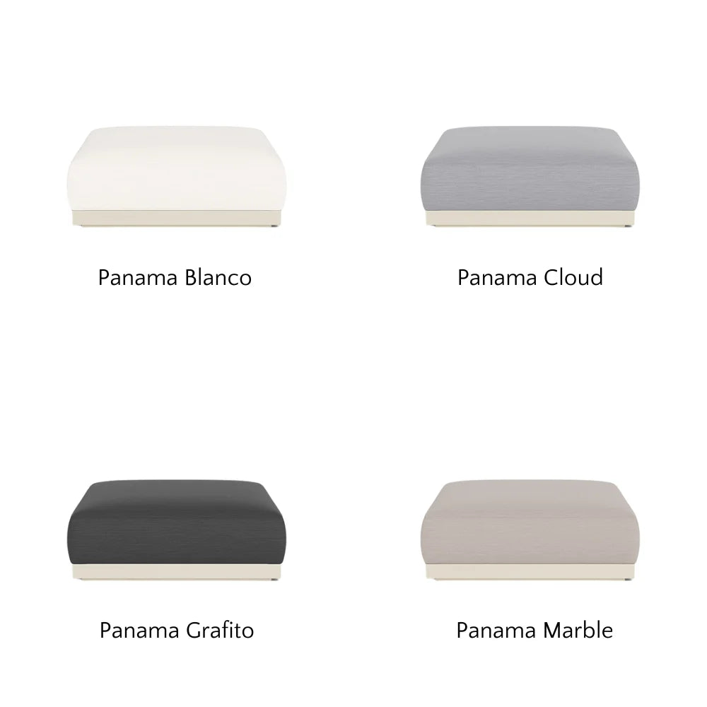 Amalfi Outdoor Ottoman - Waterproof & Weather-Resistant Patio Furniture with Storage - Perfect for Garden, Deck, Poolside, and Backyard Relaxation