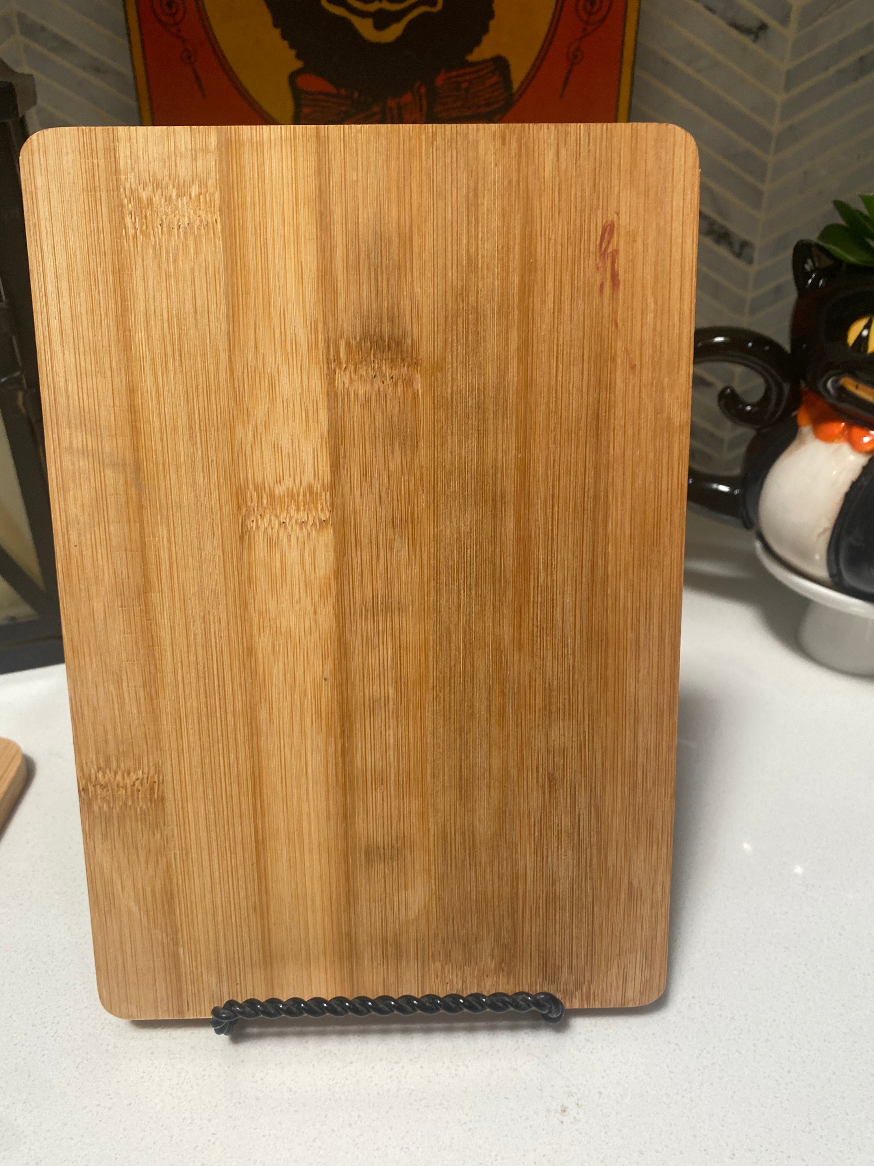 Premium Witch's Kitchen Rules Cutting Board - Durable Wooden Chopping Board for Cooking & Serving - Perfect for Halloween, Themed Parties & Home Decor