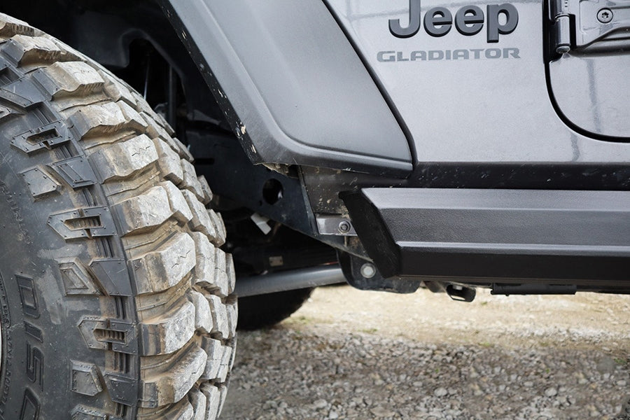 Jeep Gladiator JT LOD Offroad Armor Lite Rock Sliders - Heavy Duty Side Steps for Off-Road Protection & Adventure | Perfect for Trail Riding & Rock Crawling