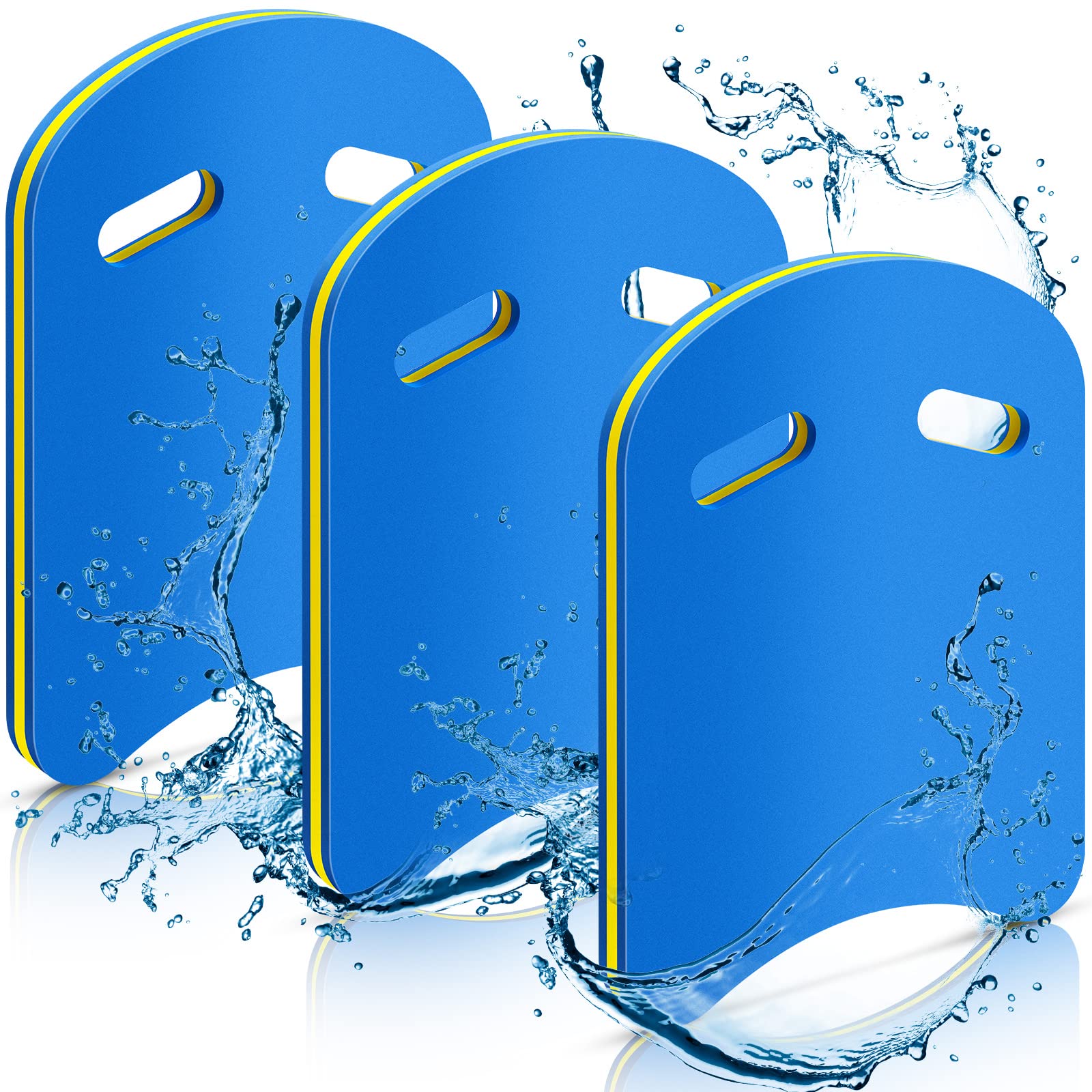 Hungdao 3pcs U-Shaped Swimming Kickboard for Kids & Adults - Durable Pool Training Float, Beginner Swim Aid, Water Exercise Equipment for Learning, Fitness & Swim Classes
