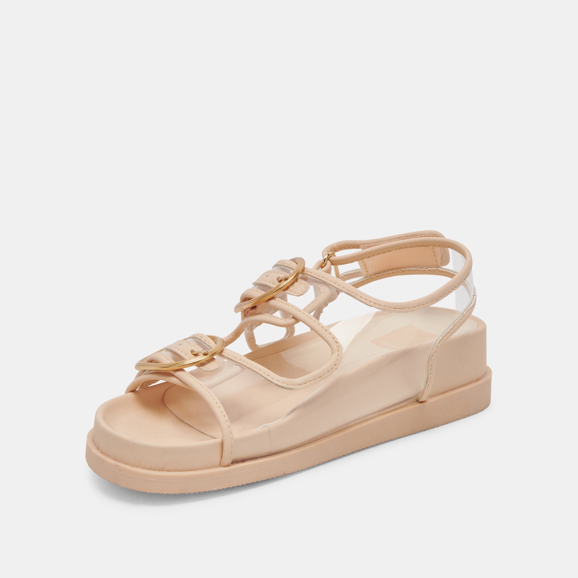 Starla Women's Crystal Vinyl Sandals - Elegant Gladiator Flat Sandals for Summer, Beach, and Casual Outfits