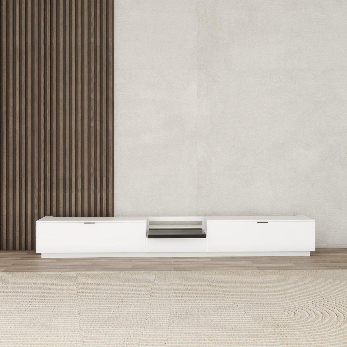 VIVIDSTORM Motorized Laser TV Cabinet Berlin - Leica Cine 1 Edition | Premium Home Theater Furniture for Living Room & Entertainment Spaces