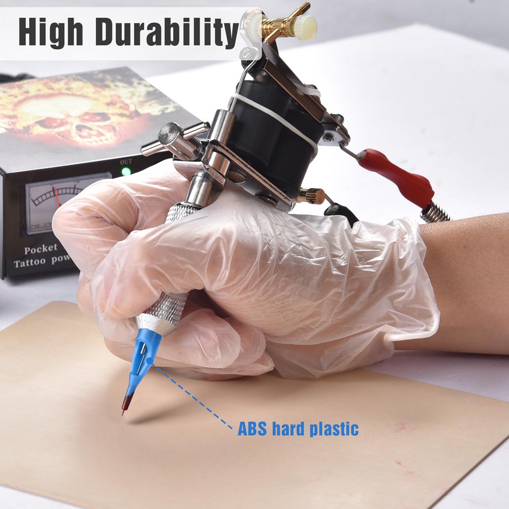 Disposable Tattoo Needle Tubes & Tips - 100pcs Sterile Tattoo Supply Kit for Professional Artists | Perfect for Tattoo Shops, Home Studios & Beginner Tattoo Practice