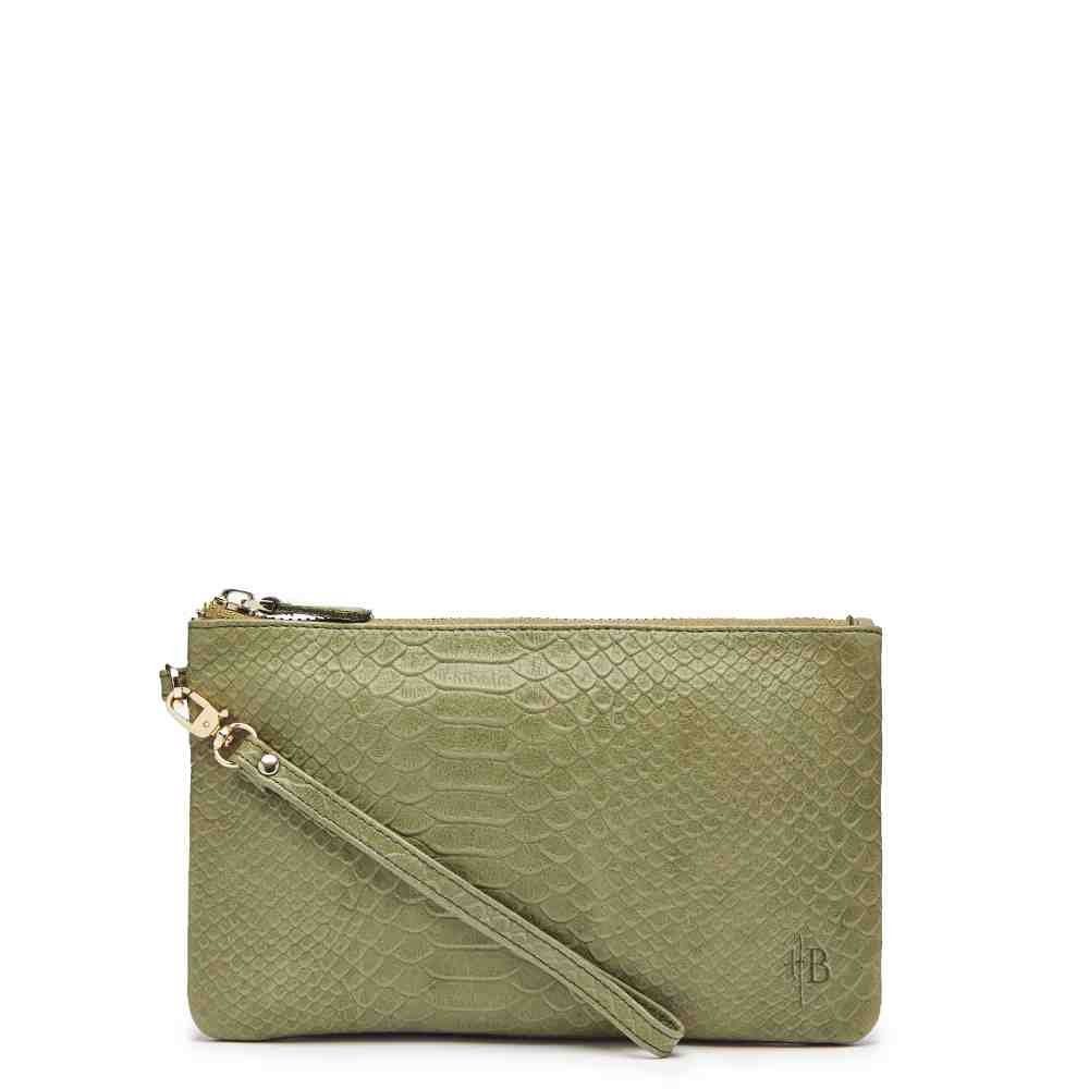 Premium Mighty Purse - Wireless Charging Handbag with Built-in Power Bank (Reptile Green) | Charge Your Phone On-The-Go | Perfect for Work, Travel & Daily Use