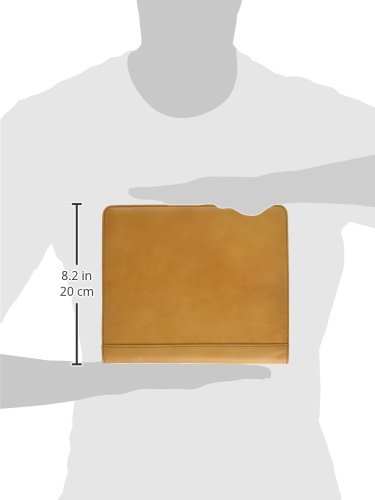Bellino Leather Memo Pad Holder Junior - Tan | Premium Leather Notebook Cover | Perfect for Office, School & Travel Organization