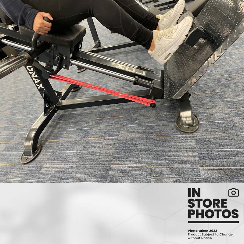 IRONAX XCL Compact Leg Sled - Adjustable Weight Training Equipment for Home Gym & Strength Building - Perfect for Leg Workouts, Squats, and Lower Body Exercises