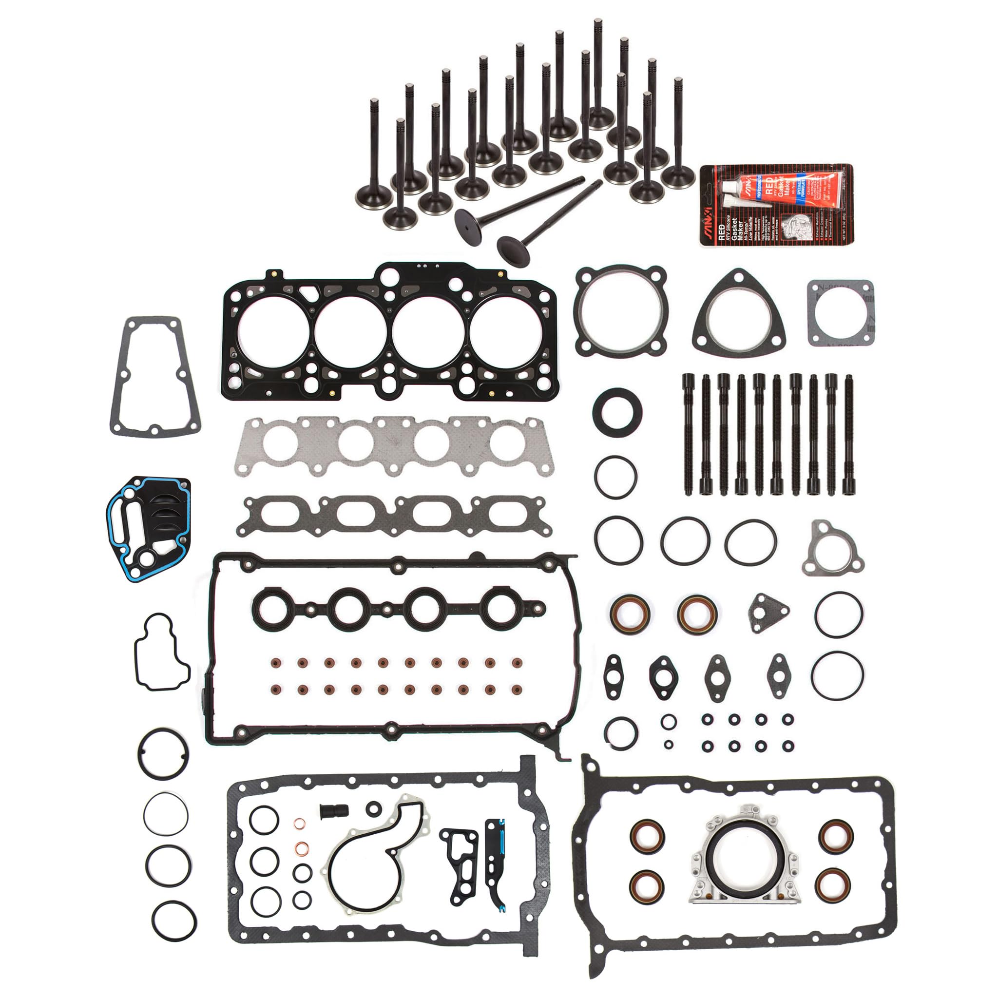 MA-4216954557 Full Gasket Set - Intake & Exhaust Valves Compatible with 00-06 Audi Volkswagen Turbo 1.8L 20V Engine - Perfect for Engine Repair & Maintenance