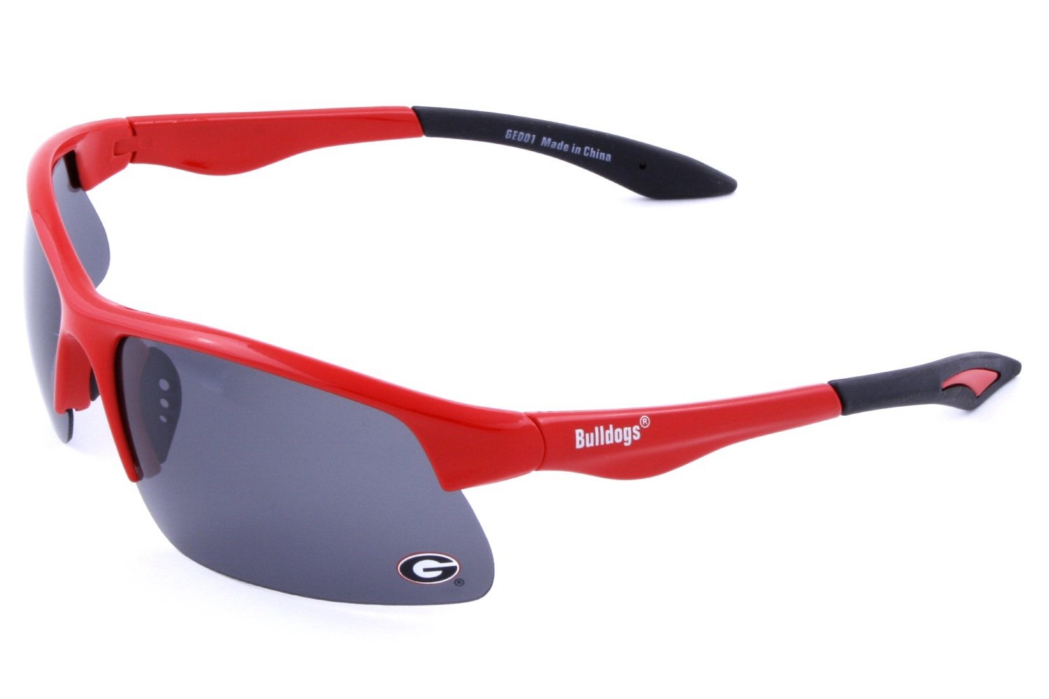 Georgia Bulldogs Collegiate Polarized Sunglasses - Sport Rim, Red - Perfect for Game Day, Outdoor Activities & Driving