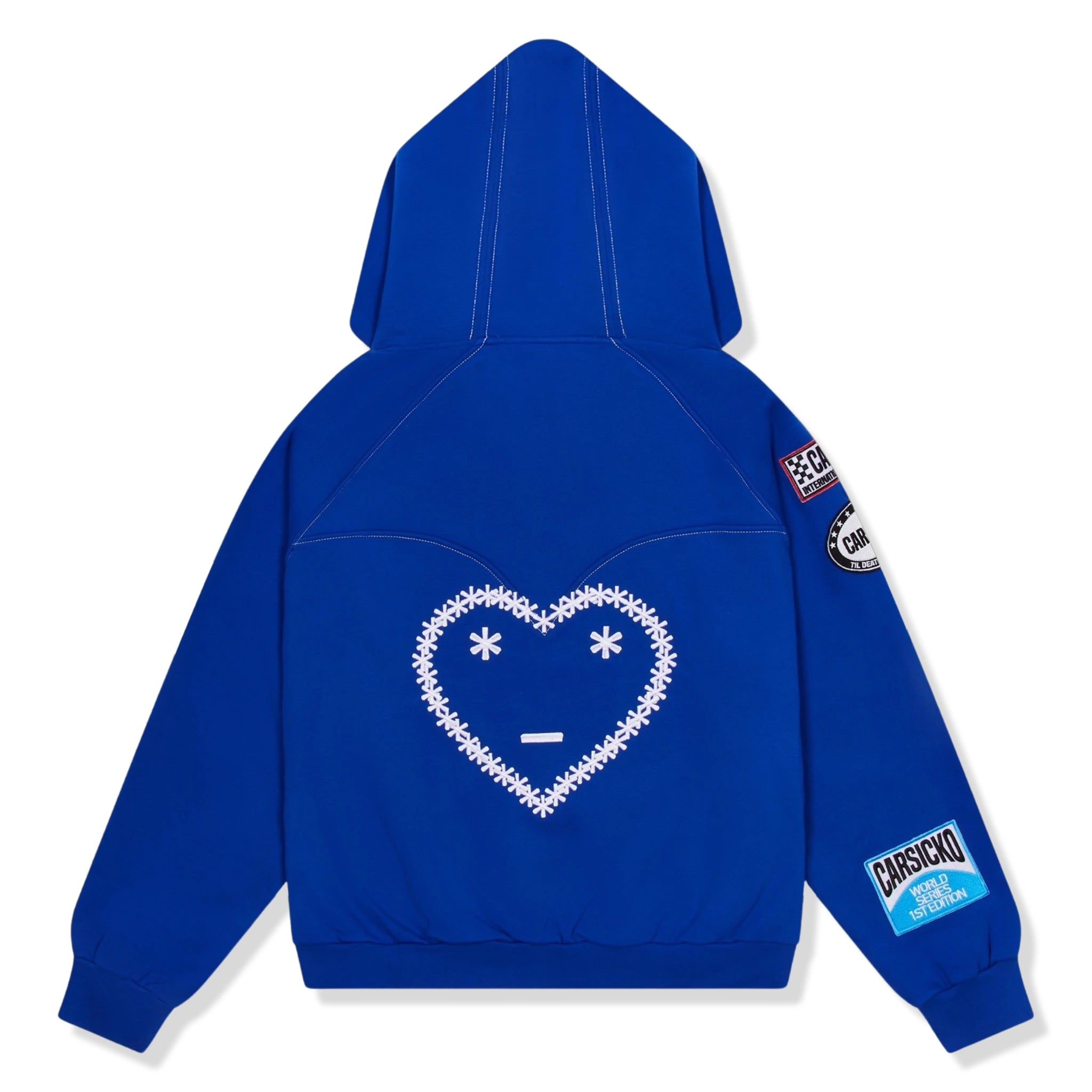 Carsicko Racing Club Blue Zip Up Hoodie for Men & Women - Stylish Comfort for Streetwear, Casual Outfits & Racing Enthusiasts