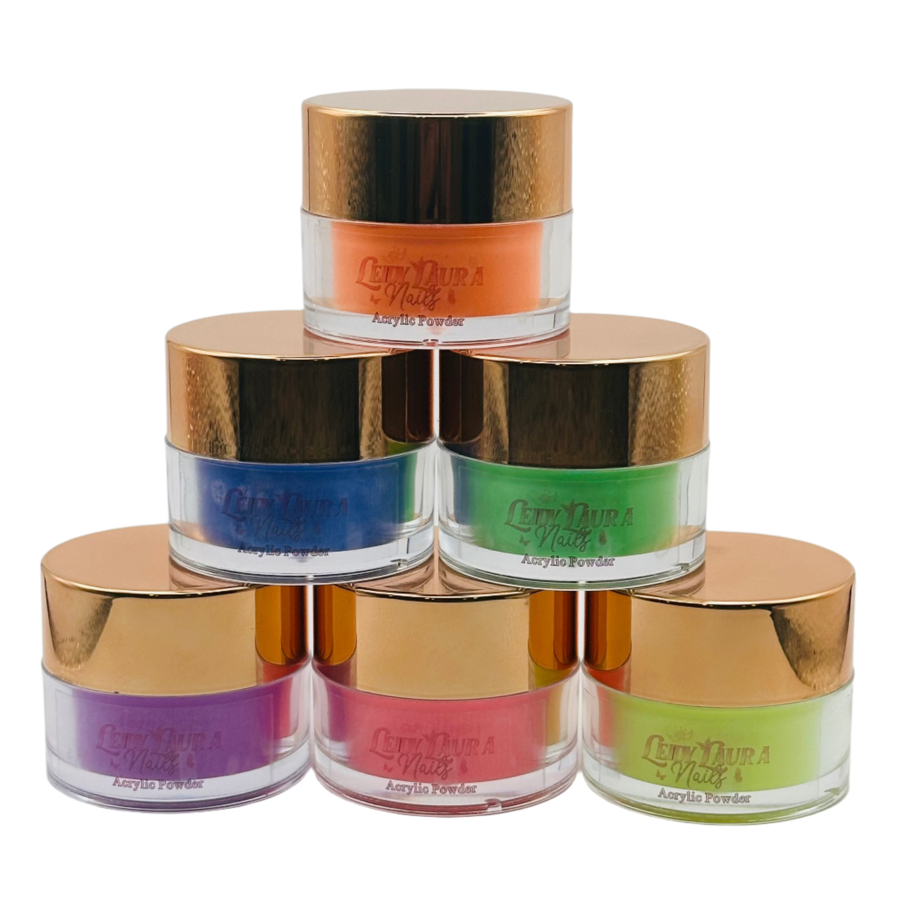 3D Acrylic Art Powder Set - Summer Collection (6 Colors x 0.50 oz) for Nail Art, DIY Crafts & Resin Jewelry Making
