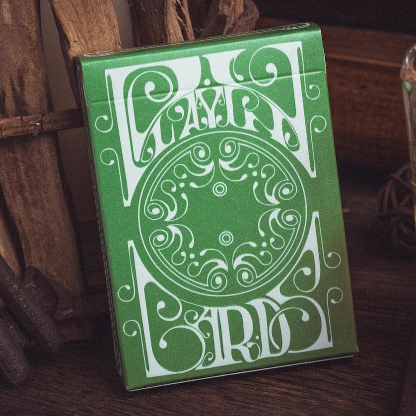 Smoke & Mirrors Playing Cards V8 Green Standard Edition - Premium Deck for Magic Tricks, Cardistry & Collectors - Perfect for Performances, Practice & Gifts