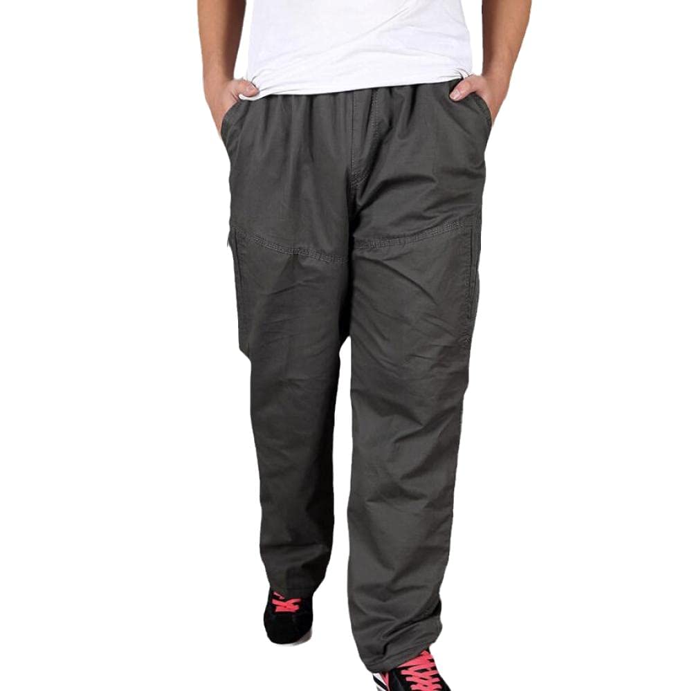 EAEUUOPY Men's Camouflage Cotton Pants - Warm Thick Winter Pants for Men, Fashionable & Comfortable Outdoor Clothing | Perfect for Hiking, Camping & Cold Weather Activities
