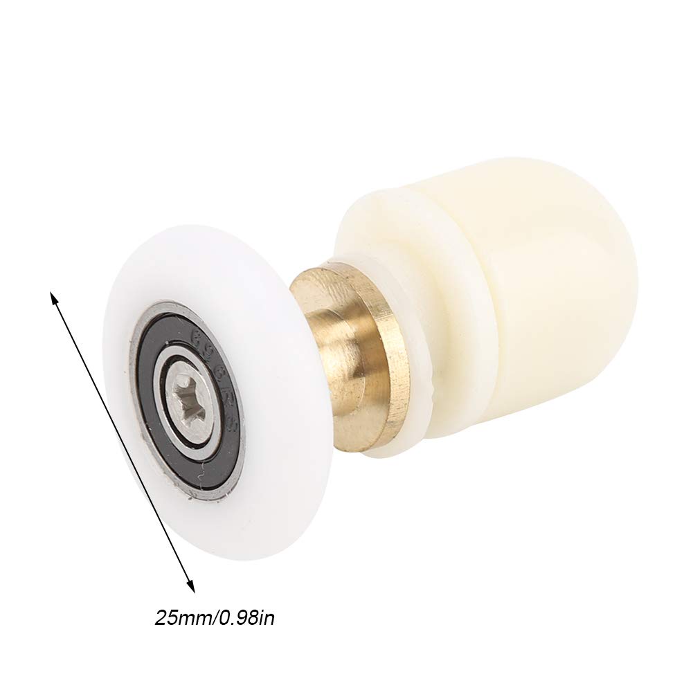 25mm Sliding Glass Shower Door Rollers & Runners - Premium Bathroom Hardware for Smooth Shower Door Operation | Perfect for Bathroom Renovation & Shower Enclosure Maintenance