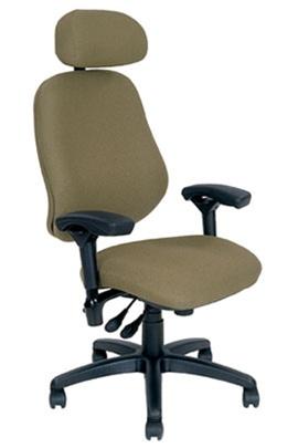 ErgoGenesis High Back Office Chair with Neck Support - Sand Color J3508 | Comfortable Ergonomic Desk Chair for Home & Office Workspaces