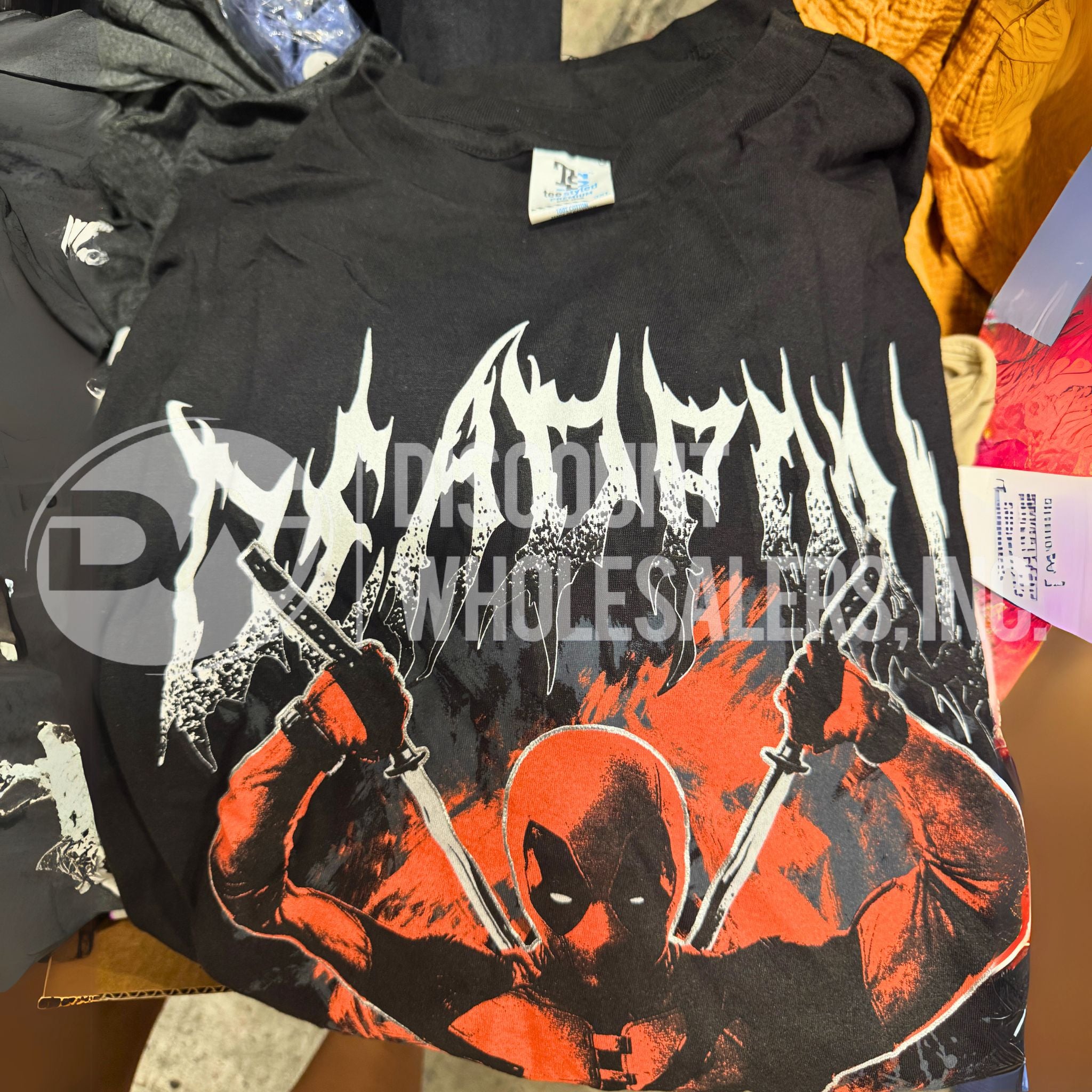 100 Pcs Bulk Anime T-Shirts & Marvel Character Tees - Assorted Graphic Apparel Mix for Cosplay, Gifts & Casual Wear