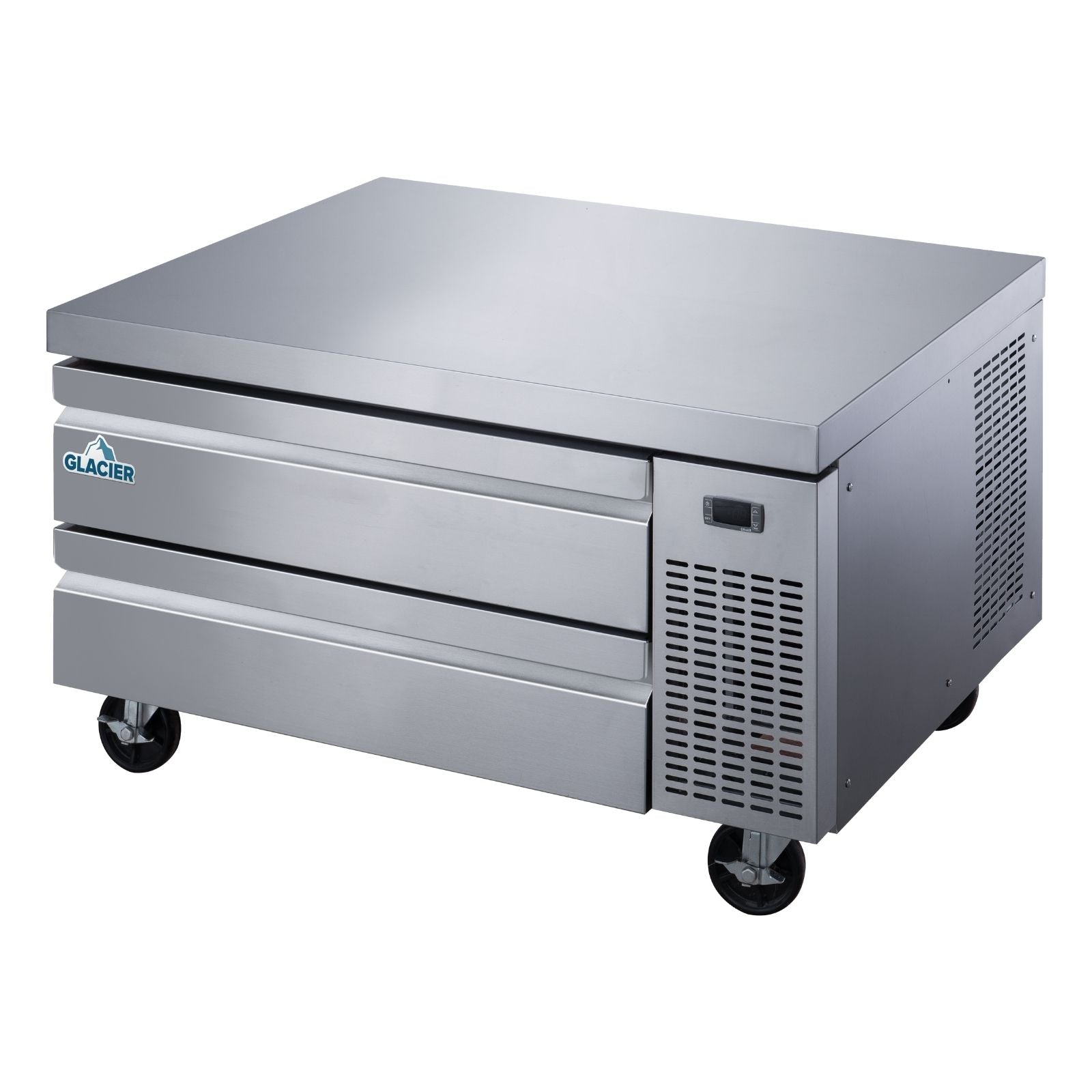 Glacier 48-Inch Refrigerated Chef Base with 2 Drawers - Commercial Kitchen Refrigerator for Restaurants, Catering & Food Storage