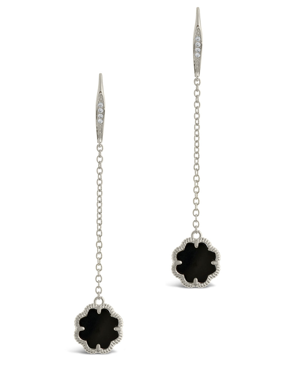 Elegant Rose Petal Long Drop Earrings for Women - Romantic Floral Dangle Jewelry for Date Night & Special Occasions