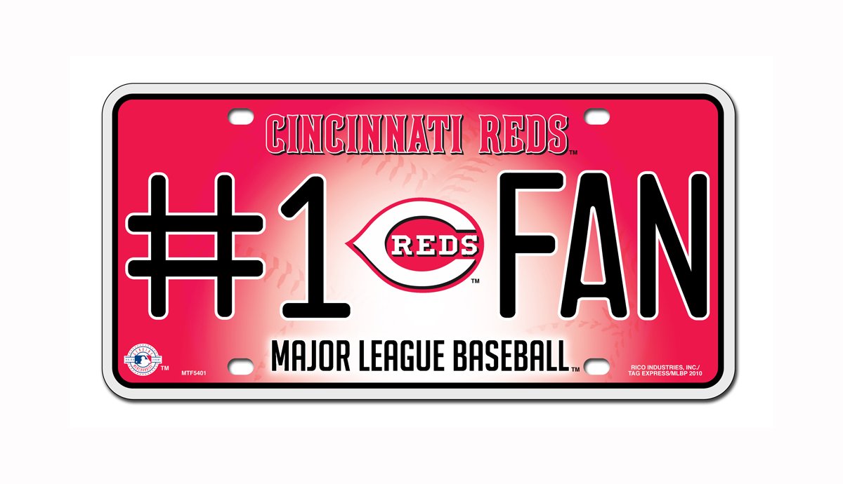 Rico MLB #1 Fan Metal Auto Tag - Premium Car License Plate Frame for Baseball Lovers - Perfect for Game Day, Tailgating & Showing Team Spirit
