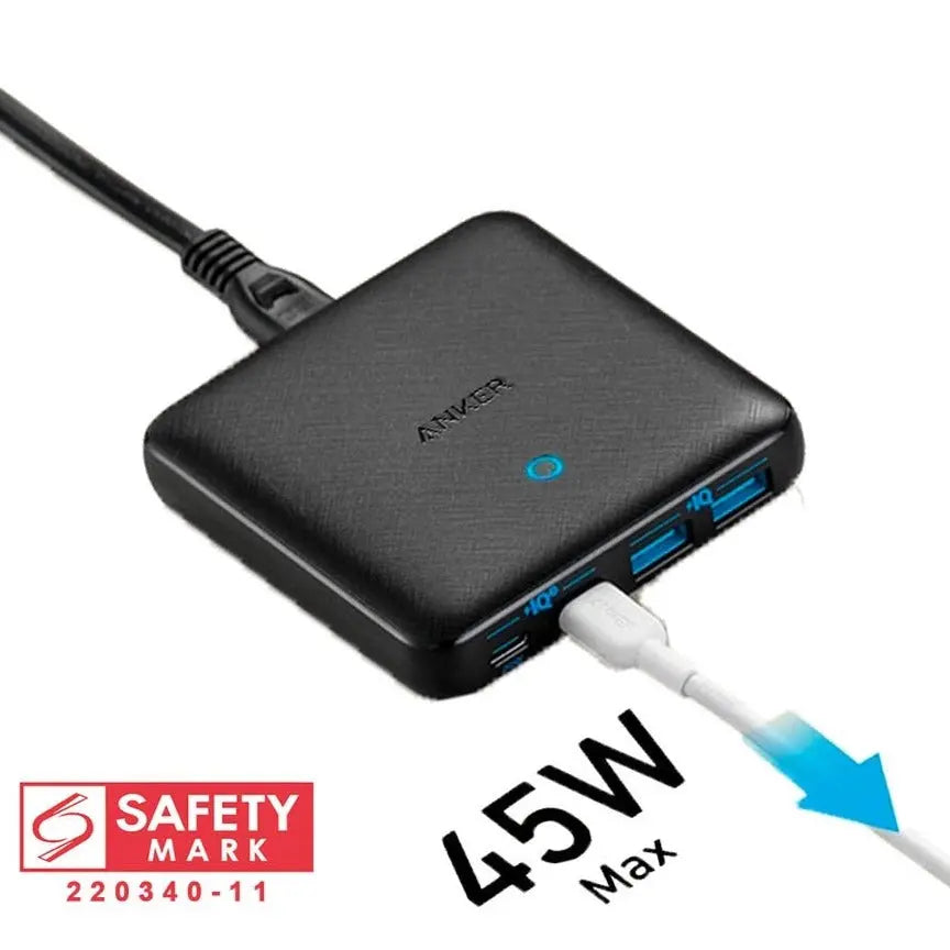 Anker 543 PowerPort Atom III 65W Slim USB-C Wall Charger A2046 - Fast PD Charging for iPhone 15/14, MacBook, iPad, Samsung Galaxy - Compact Travel Charger for Home, Office & Car (6-Month Warranty)