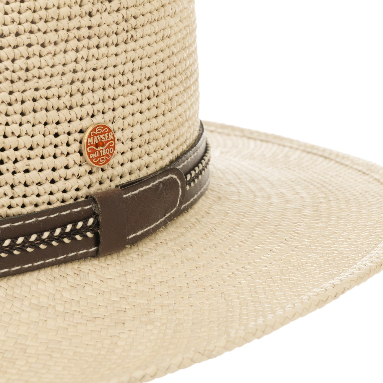 Stylish Mayser Bradley Crochet Panama Hat for Women & Men - Breathable Summer Sun Hat for Beach, Travel & Outdoor Activities