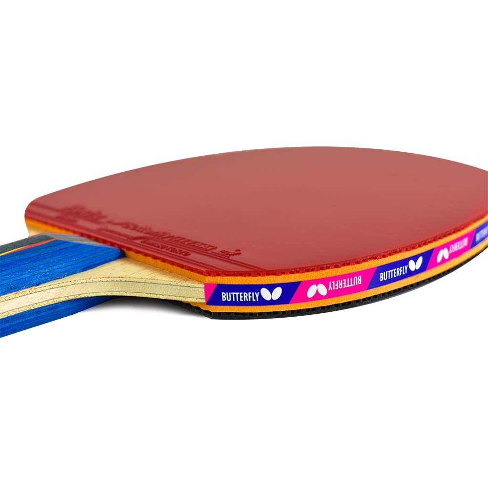 Zhang Jike Carbon Fiber Table Tennis Racket Set - High Spin & Speed Shakehand Ping Pong Paddle with Free Case - Perfect for Intermediate Players | Home, Club & Tournament Play