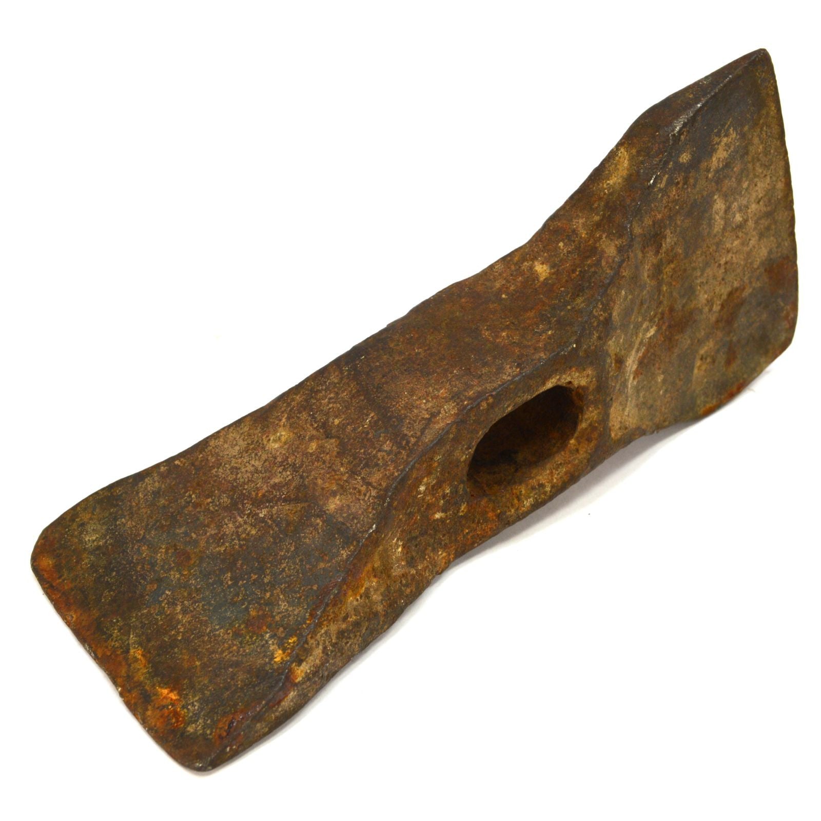 Antique TWIBIL Double Cross Bit Hatchet - Blacksmith Axe with Adze - Crude & Unique Tool for Woodworking, Camping, and Bushcraft
