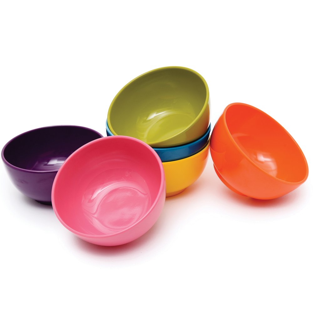 French Bulldog Melamine Mini Bowls Set - 4-Piece Snack Bowls for Side Dishes, Desserts, Dipping Sauces & Ice Cream | Durable & Lightweight Melamine Tableware | Perfect for Parties, Picnics & Kids Meals