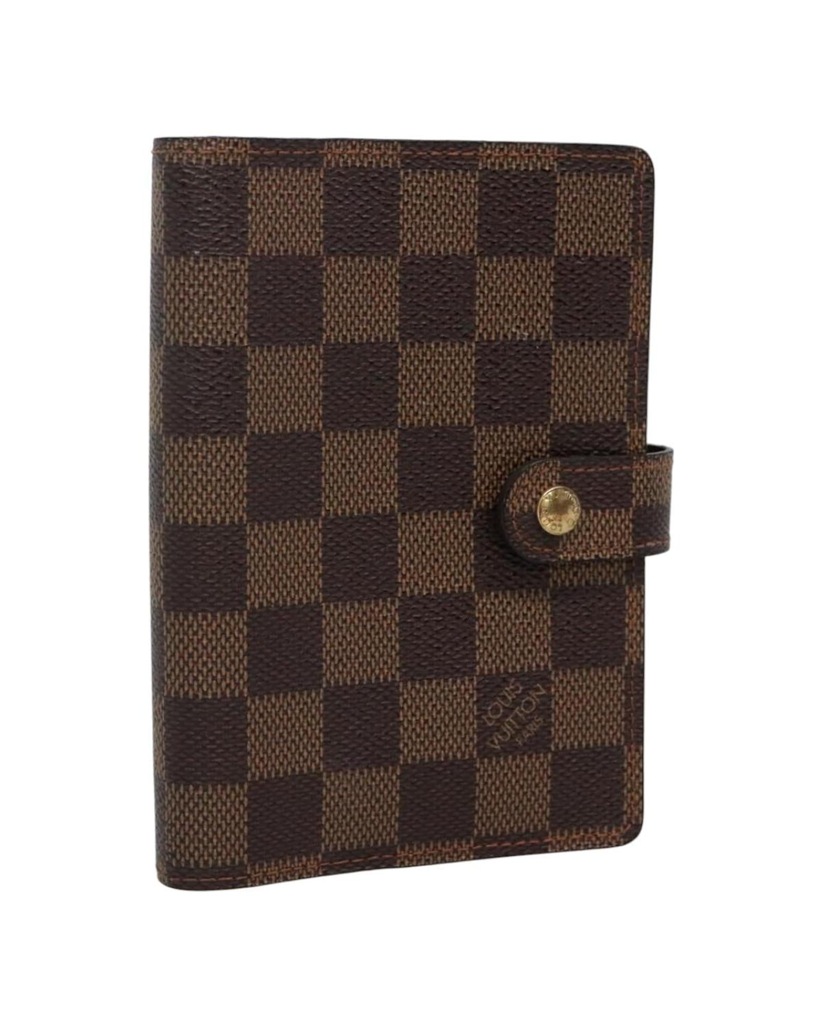Louis Vuitton Damier Ebene PM Agenda Planner - Luxury Leather Organizer for Business & Personal Use | Perfect for Meetings, Scheduling & Daily Planning