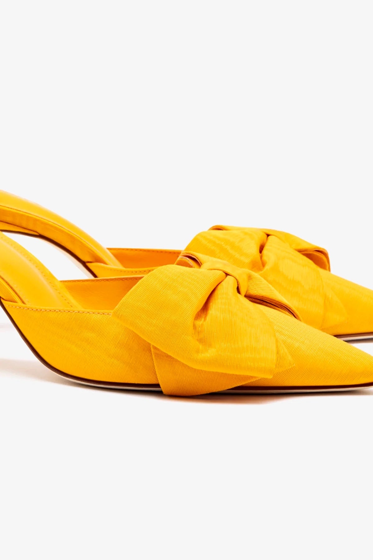 Mini Elle Pump in Mango Fabric - Women's Comfortable Low Heel Shoes for Work, Office & Casual Wear | Perfect for Business Attire, Daily Outfits & Special Occasions