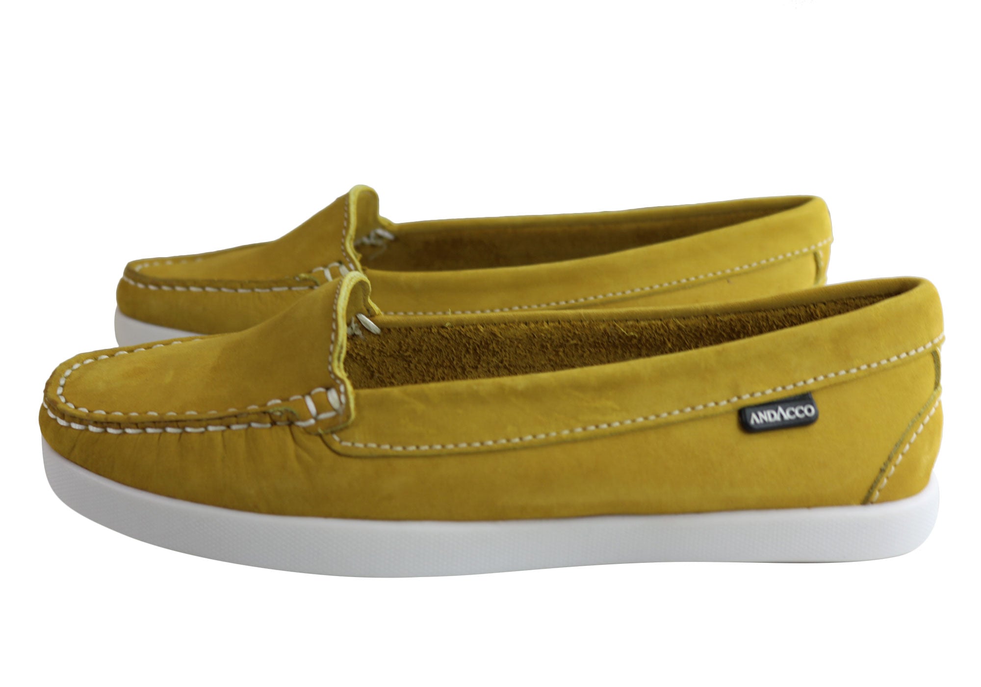 Andacco Amore Women's Comfortable Flat Leather Loafers - Made in Brazil - Perfect for Work, Travel & Casual Wear