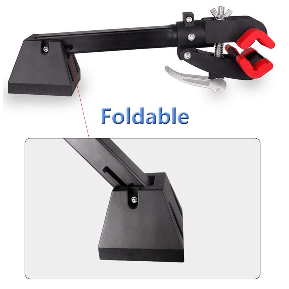 MUYDZ Foldable Rotatable Bike Repair Stand - Heavy Duty Bicycle Wall Mount Workstand for Road & Mountain Bikes - Perfect for Home Garage Storage & Professional Mechanic Maintenance