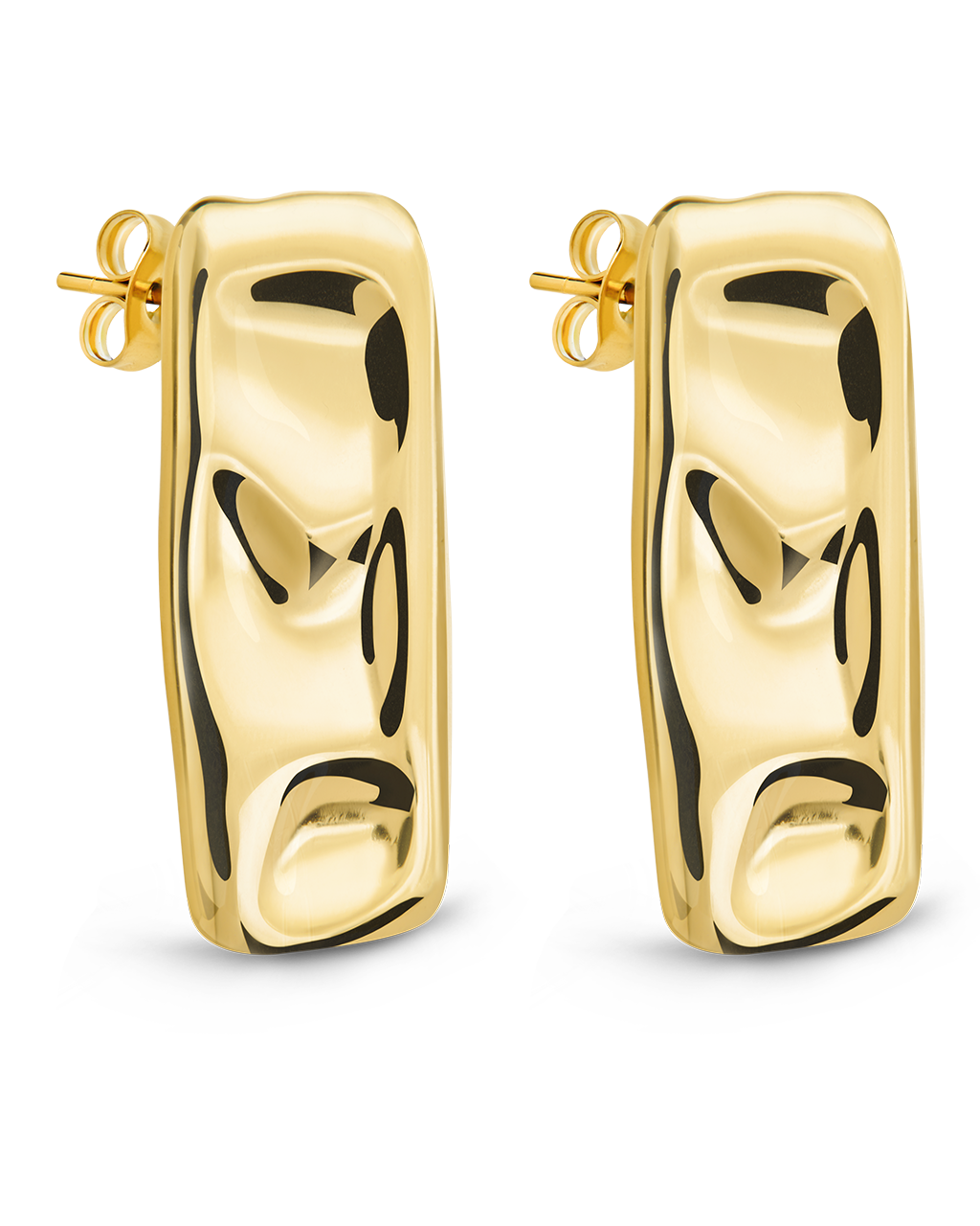 Monet Molten Metal Bar Stud Earrings – Stylish Silver-Tone Dangle Earrings for Women | Perfect for Parties, Date Nights & Everyday Wear