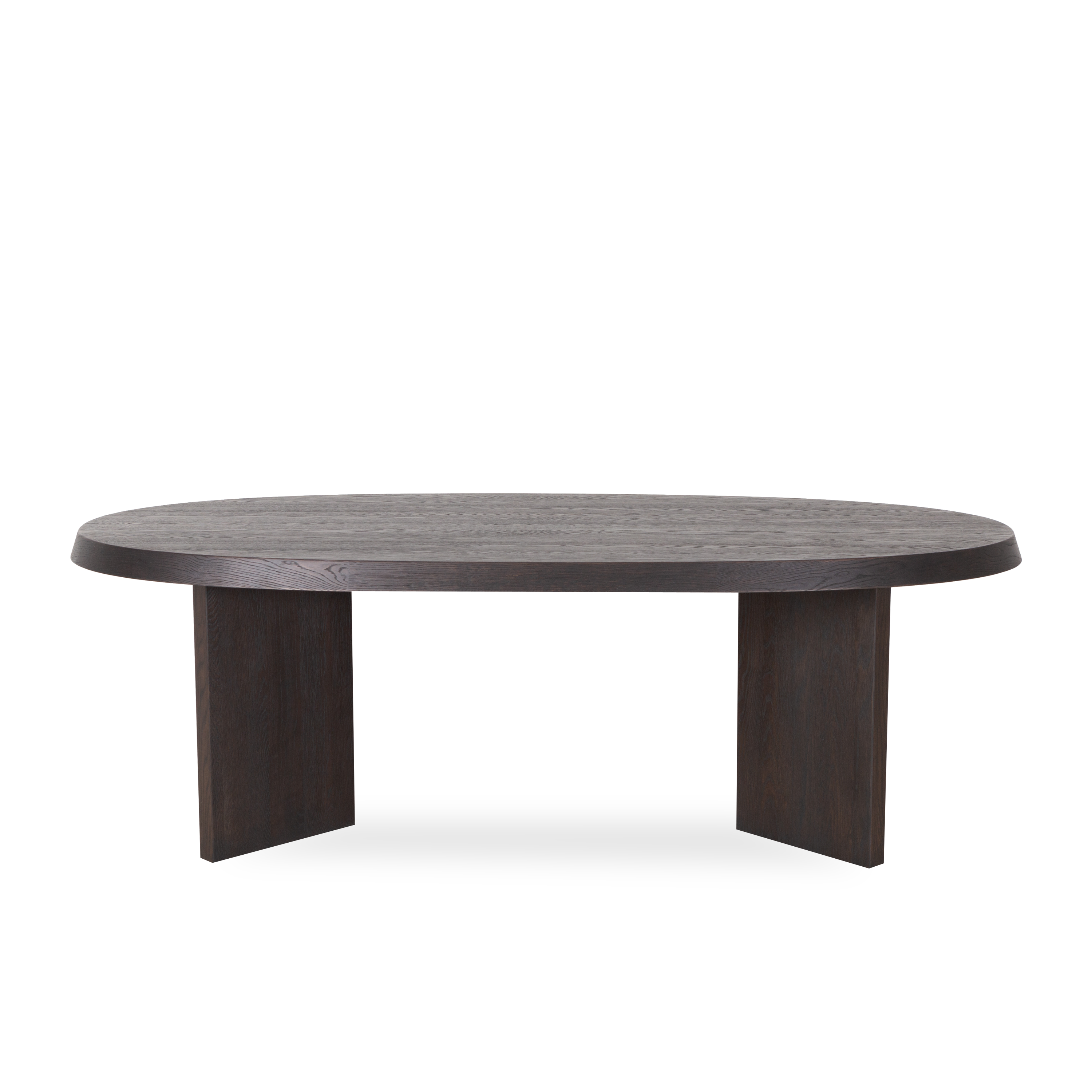 Modern Ellipse Dining Table - Elegant Oval Shape for Small Spaces - Perfect for Breakfast Nook, Apartment Dining & Cozy Kitchen Gatherings