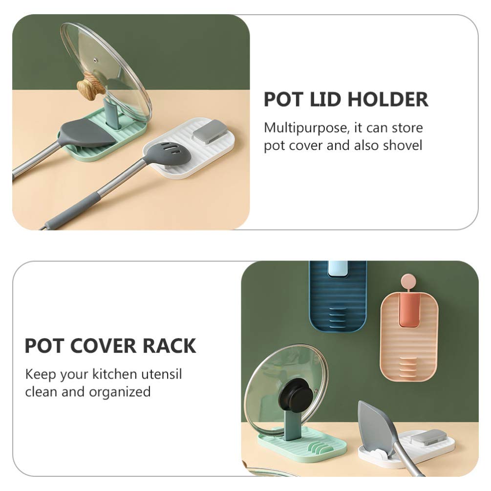 4-Piece Foldable Pot Lid Storage Rack - Space-Saving Kitchen Organizer for Pans & Cookware Lids | Durable Plastic Shelf with Earth Tone Design | Perfect for Small Kitchens, RVs & Apartment Cooking