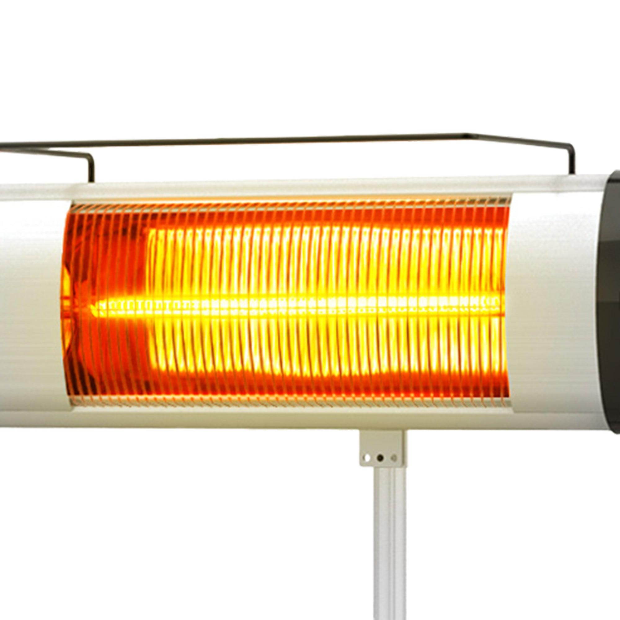 1500W Infrared Patio Heater with Remote Control - Outdoor/Indoor Standing Electric Thermostat Heater for Porch, Garden & Deck - Perfect for Cold Weather & Entertaining Guests