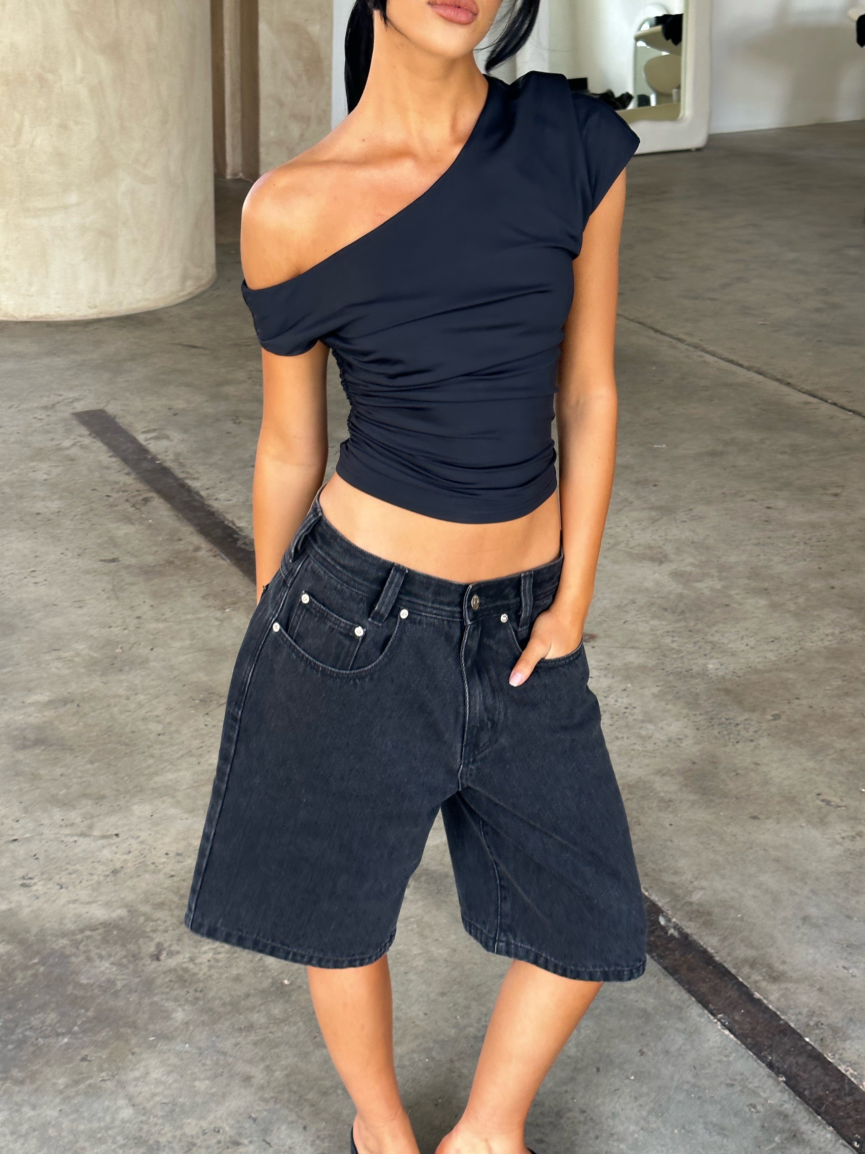 Katia Black Women's Casual Short Sleeve T-Shirt - Comfortable Everyday Wear for Work, Travel & Outings