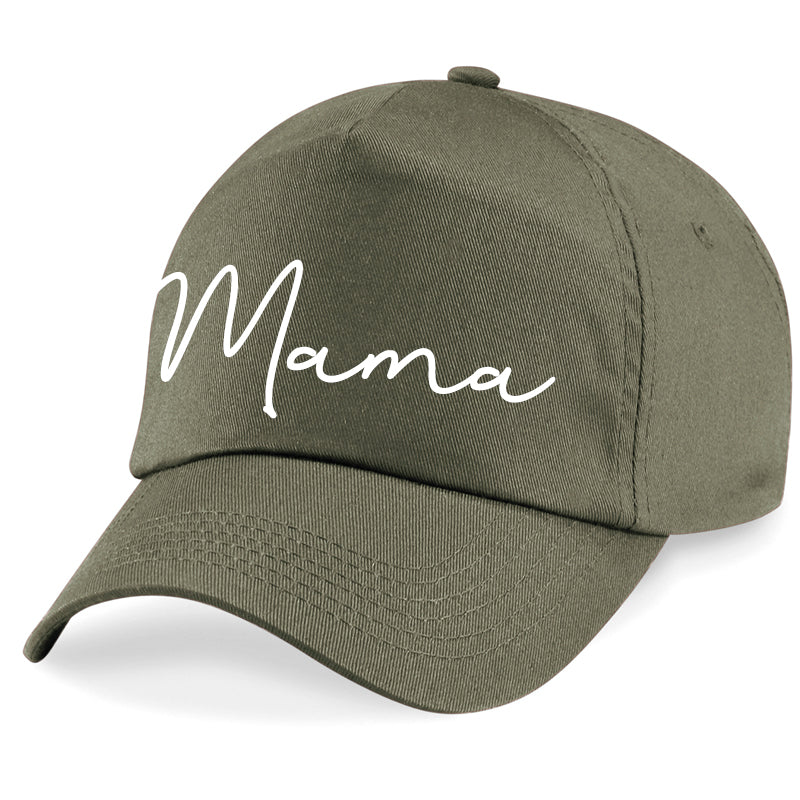 Basics Mama Script Cap (MRK X) - Stylish Baseball Hat for Women - Perfect for Casual Outfits, Sports & Outdoor Activities
