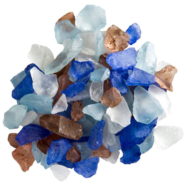 Natural Galápagos Sea Glass for Aquariums - Ocean-Themed Decor, Fish Tank & Home Decoration - Perfect for Saltwater Tanks, Terrariums & Beach-Themed Rooms