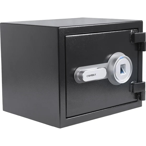 Barska AX13498 Biometric Fireproof Safe - Secure Digital Fingerprint Lock, Waterproof & Fire Resistant Home Safe for Cash, Jewelry & Documents - Ideal for Bedroom, Office & Gun Storage